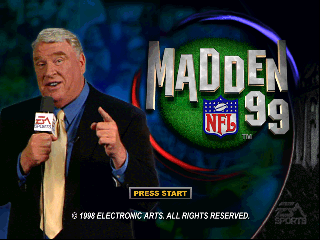 Madden NFL 99 (USA) Title Screen